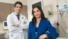 Ali Abbas, MD (left), and Abha Rani, MD, are seeking ways to improve colonoscopy screening.