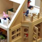 Child's dollhouse and toys. 