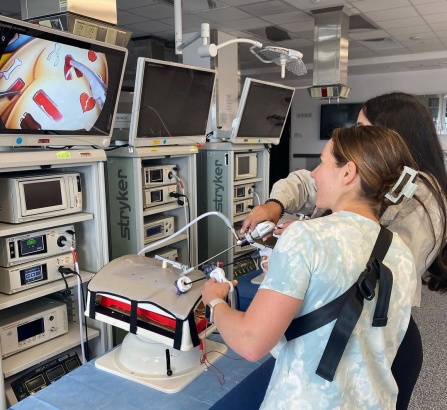Zoom image: Skills lab for surgical residents.
