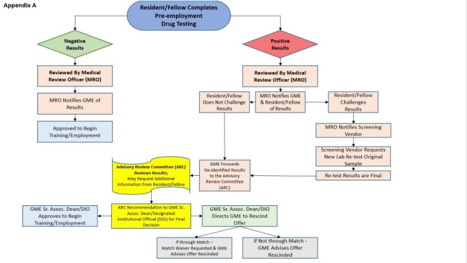 Zoom image: Pre-Employment Drug Testing Decision Tree 
