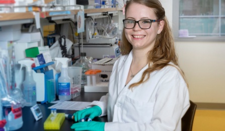 Image of doctoral alum, Taylor Glausen. 