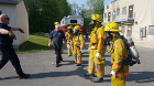 Residents undertake training during emergency medical services rotation.