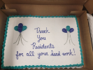 Pediatric Residency Program had a sheet cake made!