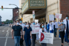 White Coats for Black Lives Matter March with medical students, residents and faculty.