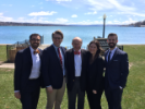 Research Conference Day, Skaneateles, NY. Drs. Michael Ernst, David Abramowitz, Gerald Sufrin, Jackie Gonka-Griffo, and Alex Lubin.