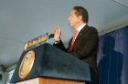 Gov. Andrew M. Cuomo signed the NYSUNY 2020 legislation that will support UB’s new medical school.