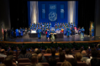 All eyes were on the main stage in the Center for the Arts on UB’s North Campus during the 172nd commencement of the Jacobs School of Medicine and Biomedical Sciences.