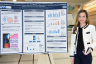 Alexandra C. Sima earned second place for a research project on eye disease links that involved 430 subjects. 