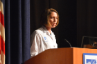 At the Student Clinician Ceremony, Dori R. Marshall, MD, gave a keynote address in which she shared her perspective of humanism in medicine.