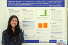 Melissa Bravo, a third-year medical student, presented research on an observational study of children’s interaction with a simulation that teaches them about clinical research trials.