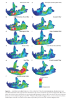 Heat maps show the location of weak spots (red and white) on the jaws of various otter species in biting simulations. The jaw of Siamogale melilutra, the giant prehistoric otter, (upper right-hand corner) has few weaknesses. Credit: Tseng et al., Scientific Reports, 2017