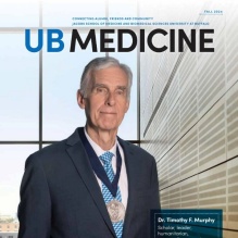 UB Medicine Magazine Fall 2024 Cover featuring Tim Murphy. 