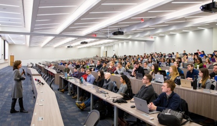 lecture hall. 