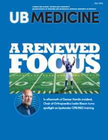 UB Medicine Winter 2020 cover. 