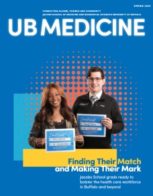 UB Medicine Magazine Spring 2025 Cover. 