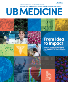 UB Medicine Magazine Spring 2025 Cover. 