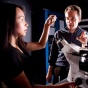 Student researcher and faculty member. 