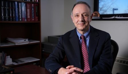 Dr. El Solh is in a research setting. 