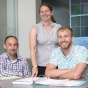 Christine Schaner Tooley with students: James Catlin, Meghan Conner & Haley Parker. Research Staff John Tooley. 