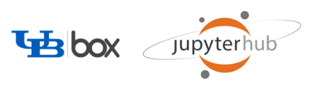 Logos of UB Box and Jupyterhub. 