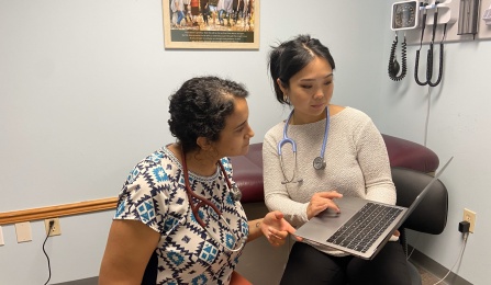 Sarah Abdelsayed, MD and Chrisy Yoon. 