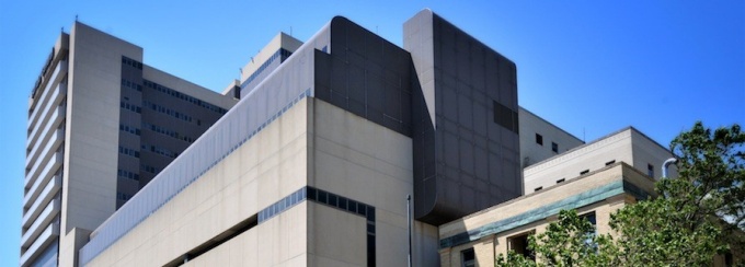 Buffalo General Medical Center building exterior. 