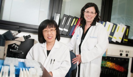 Karin Provost (right), DO, PhD.