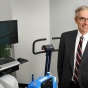 M. Jeffery Mador, MD, inside our Buffalo VA Medical Center cardiopulmonary exercise testing lab. 