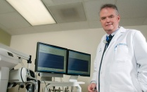 William J. Gibbons, MD, in a pulmonary clinic. 