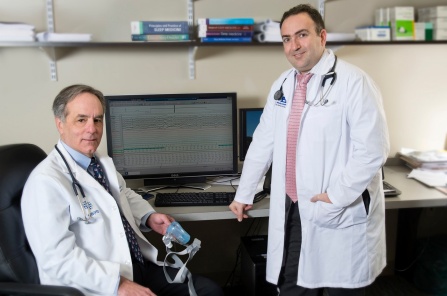 Sleep medicine fellow Madhat Arnouk, MD, and Eric Ten Brock, MD.