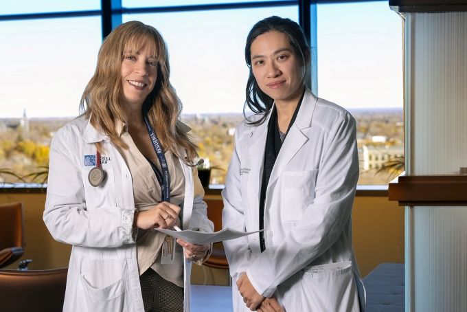 Amy Case, MD and Chieh Yang, MD (fellow). 