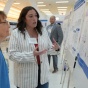 Alexsandra Lenhard discussing her poster. 