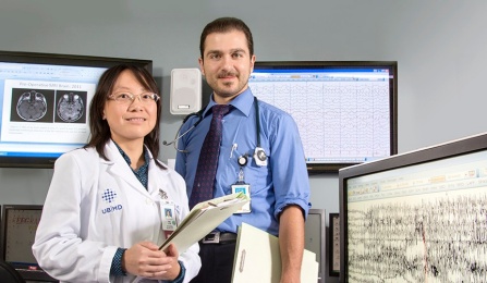 Ping Li, MD, and fellow Ahmad Abokhamis, MD. 
