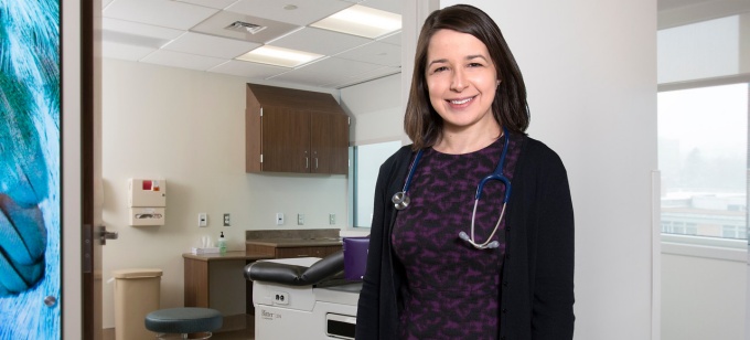 Heather Lehman in a clinical setting.