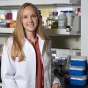 Emily Hudson in a lab. 