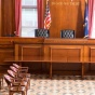Courtoom in the Erie County Courthouse. 