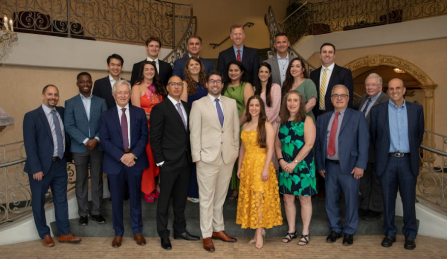 Group of vascular fellowship program graduates. 