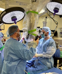 Plastic surgeons in the operating room. 