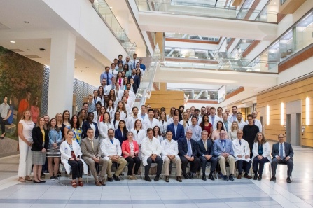 Group photo of department residents and faculty. 