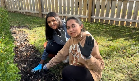 Students at a club event.