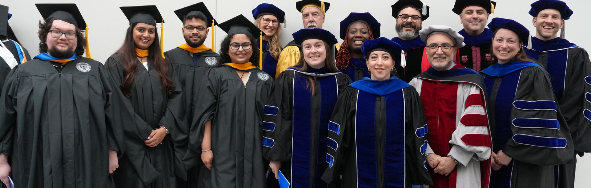 Students at commencement. 
