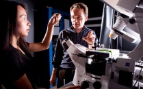 Student researcher and faculty member. 