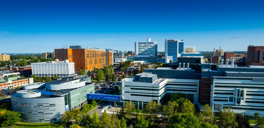 image of downtown Buffalo, medical campus and BNMC. 