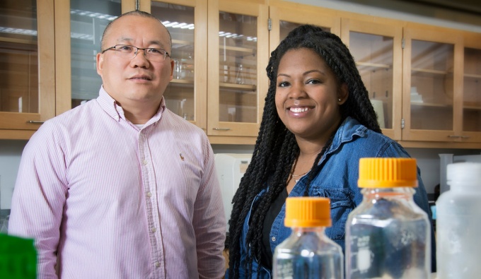 Jun-Xu Li, MD, PhD, and Lakeisha Lewter. 