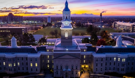 Hayes Hall on South Campus. 