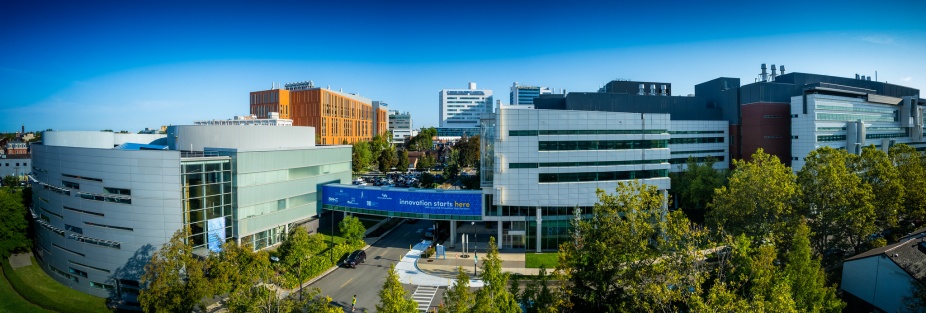 overhead image of the Buffalo Niagara medical campus. 