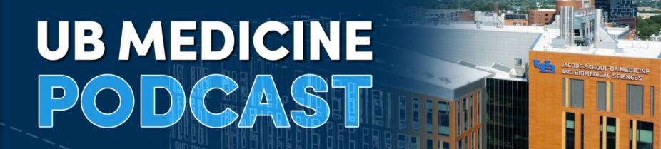 UB Medicine podcast logo. 