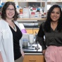 faculty member with student. 