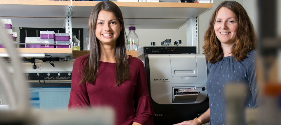 Dr. Christine Schaner Tooley with her PhD student Haley Hobble. 