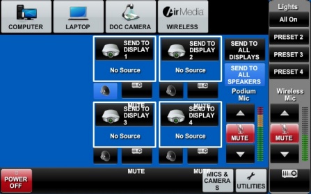 Zoom image: Image of control panel showing display options